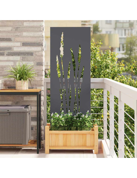 Pannello Decorativo da Giardino Antracite 50 x 140 cm