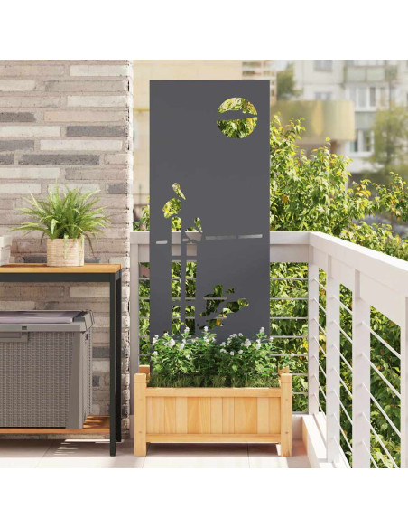 Pannello Decorativo da Giardino Antracite 50 x 140 cm