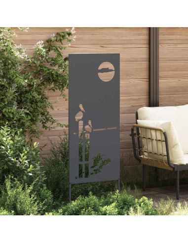 Pannello Decorativo da Giardino Antracite 50 x 140 cm