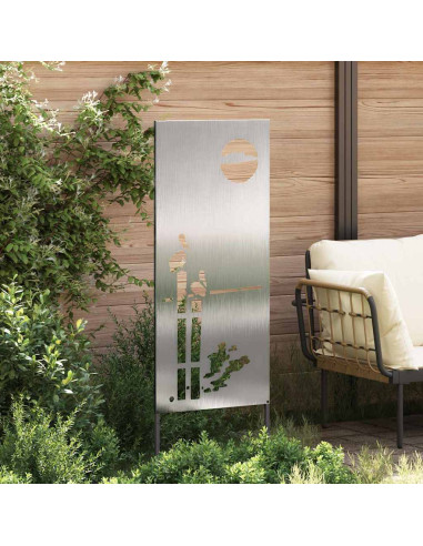 Schermo per privacy in giardino Traforo Argento 50 x 140 cm