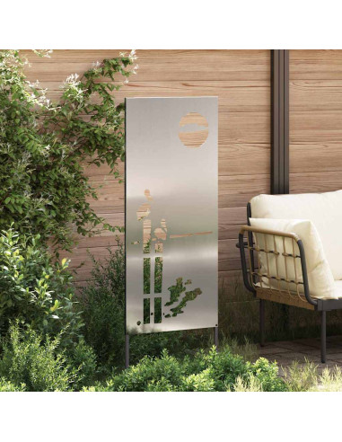 Schermo per privacy in giardino Traforo Argento 50 x 140 cm