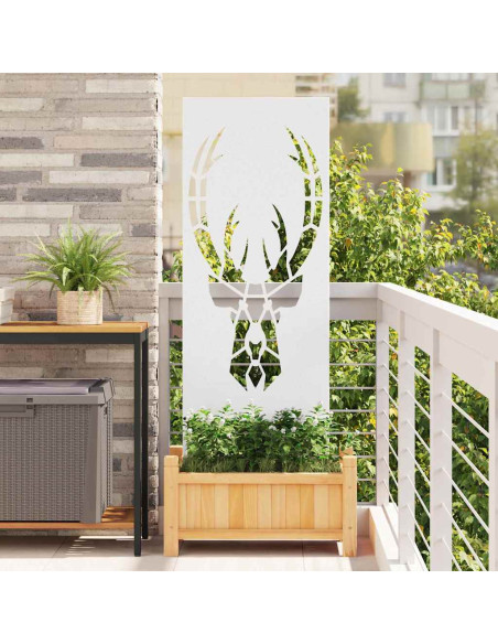 Schermo per privacy in giardino Bianco 50 x 140 cm