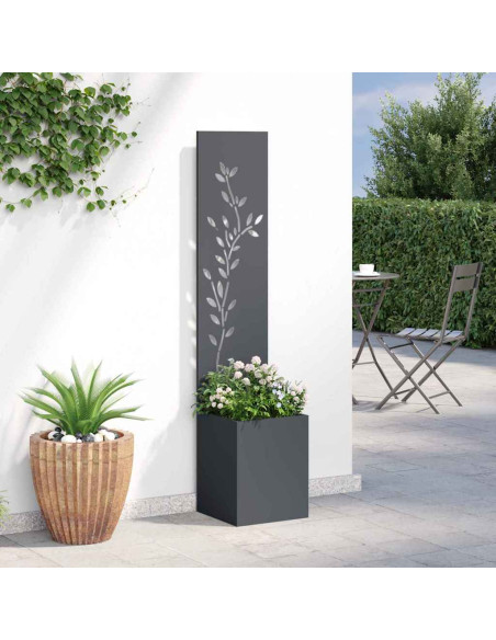 Schermo per privacy in giardino Floreale Antracite 32 x 140 cm