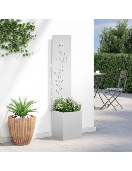 Schermo per privacy in giardino Floreale Argento 32 x 140 cm