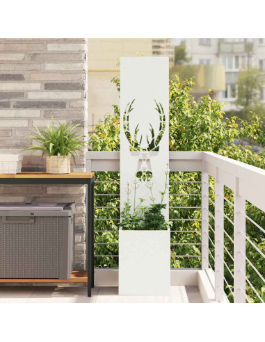 Schermo per privacy in giardino Bianco 32 x 140 cm