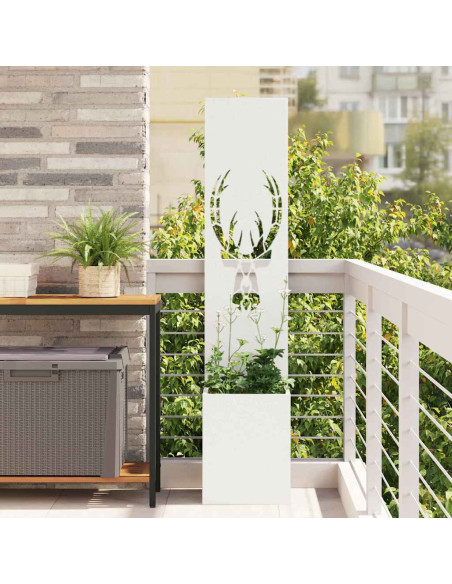 Schermo per privacy in giardino Bianco 32 x 140 cm