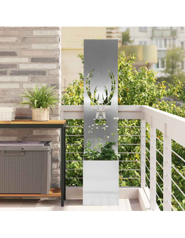 Schermo per privacy in giardino Argento 32 x 140 cm