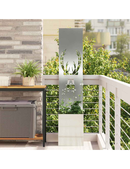 Schermo per privacy in giardino Argento 32 x 140 cm