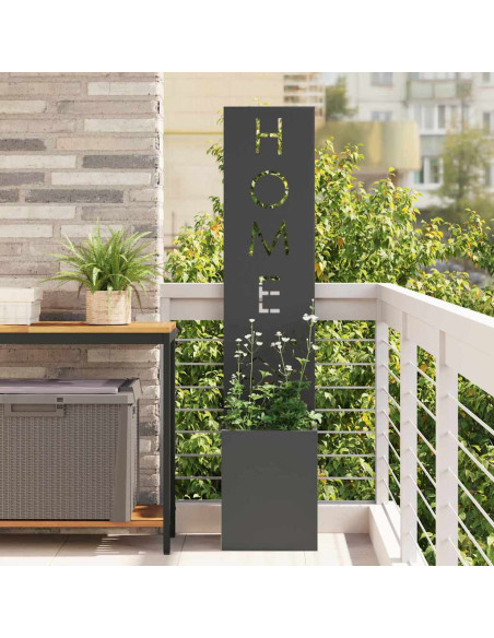 Schermo per privacy in giardino Traforo Nero 32 x 140 cm