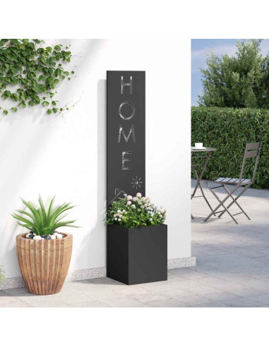 Schermo per privacy in giardino Traforo Nero 32 x 140 cm