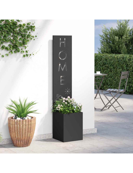 Schermo per privacy in giardino Traforo Nero 32 x 140 cm