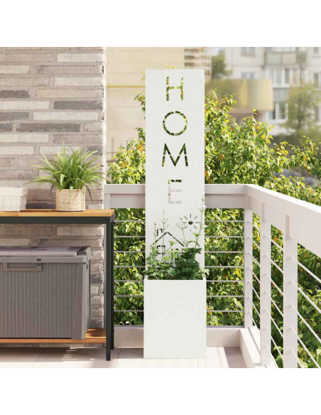 Schermo per privacy in giardino Traforo Bianco 32 x 140 cm