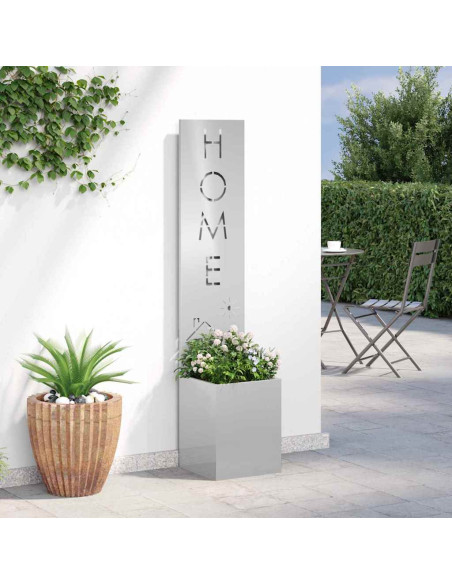 Schermo per privacy in giardino Traforo Argento 32 x 140 cm