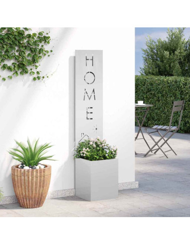 Schermo per privacy in giardino Traforo Argento 32 x 140 cm