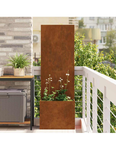 Schermo per privacy in giardino Traforo Ruggine 50 x 140 cm