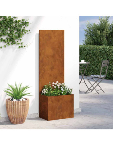 Schermo per privacy in giardino Traforo Ruggine 50 x 140 cm
