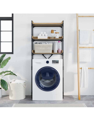 Mensola per lavatrice 67 x 25 x 163 cm Legno multistrato