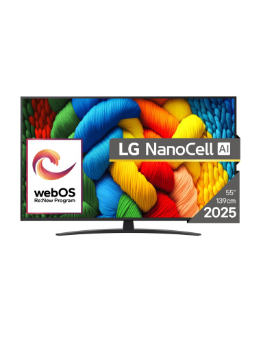 LG NanoCell AI 55NANO81A3A TV 139,7 cm (55") 4K Ultra HD Smart TV Wi-Fi Nero