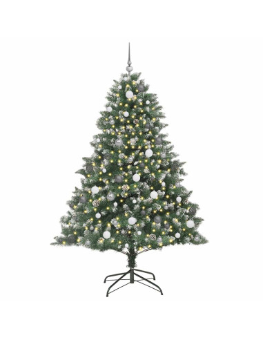 Albero di Natale artificiale con 300 LED Verde 210 cm