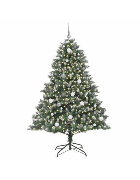 Albero di Natale artificiale con 300 LED Verde 210 cm