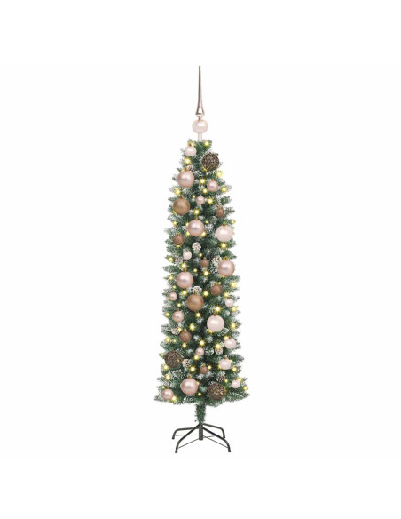 Albero di Natale Artificiale Sottile Verde 120 cm