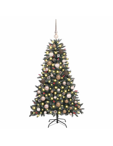 Albero di Natale artificiale con 150 LED Verde 120 cm