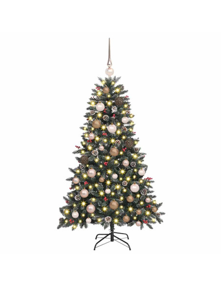 Albero di Natale artificiale con 150 LED Verde 120 cm