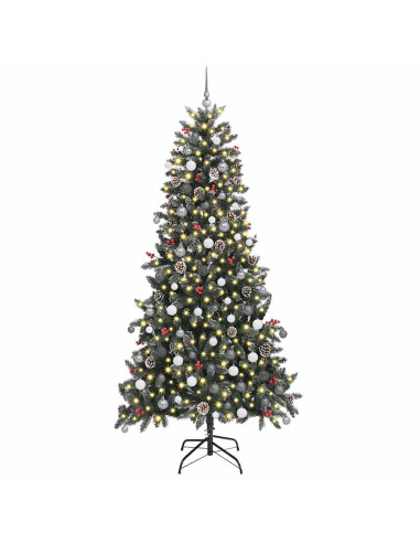 Albero di Natale artificiale con 300 LED Verde 240 cm