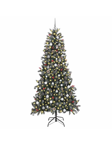 Albero di Natale artificiale con 300 LED Verde 240 cm