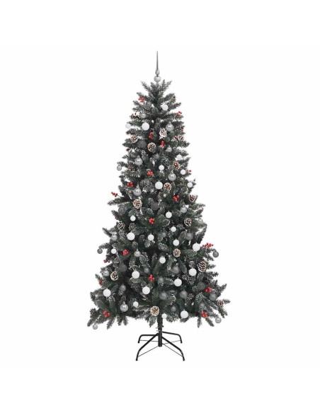 Albero di Natale artificiale con 300 LED Verde 240 cm