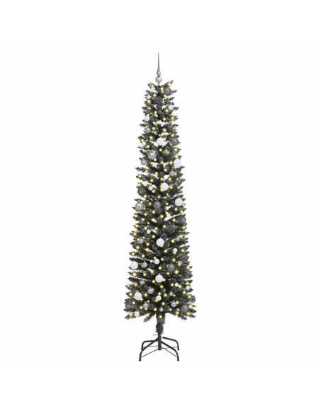 Albero di Natale artificiale con 300 LED Verde 240 cm