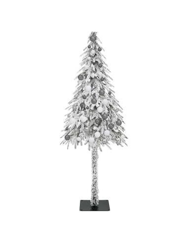 Albero di Natale con 300 LED Bianco 180 cm PE e Acciaio