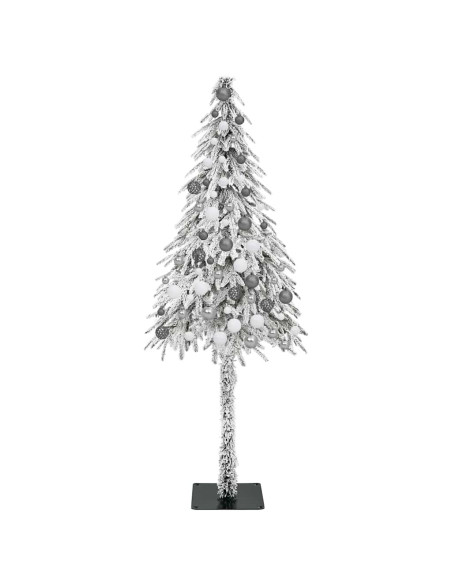 Albero di Natale con luci a strisce a LED Bianco 180 cm PE