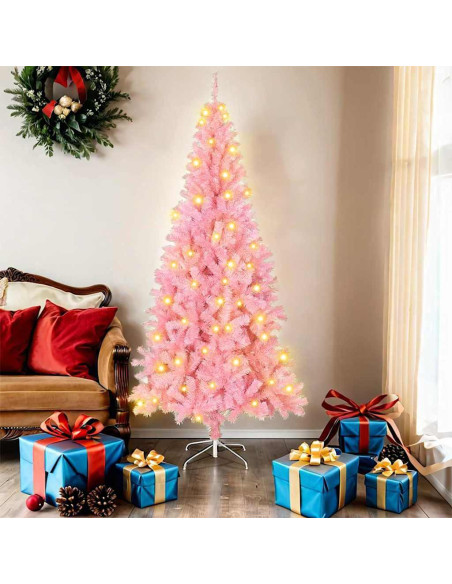 Alberi di Natale artificiali Rosa 180 cm PVC