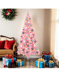 Alberi di Natale artificiali Rosa 180 cm PVC