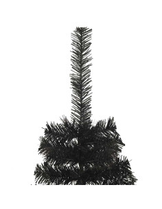 Alberi di Natale artificiali Nero 180 cm PVC