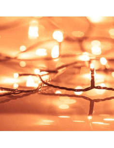 Albero di Natale con 300 LED con supporto Oro 180 cm PET 2