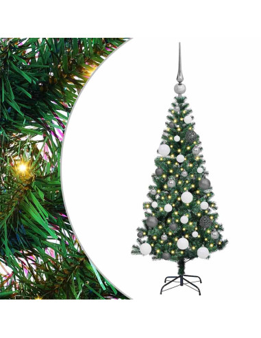 Albero di Natale artificiale con luci integrate Verde 120 cm