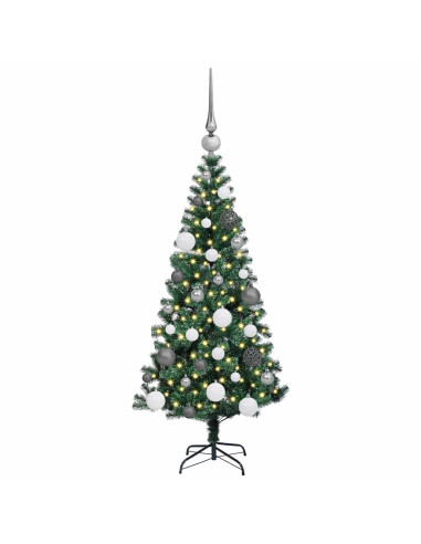 Albero di Natale artificiale con luci integrate Verde 120 cm