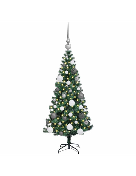 Albero di Natale artificiale con luci integrate Verde 120 cm