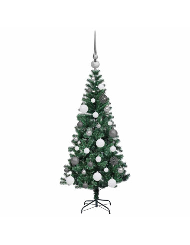 Albero di Natale artificiale con luci integrate Verde 120 cm