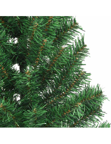Albero di Natale artificiale preilluminato Verde 240 cm PVC