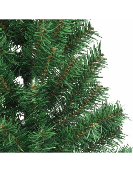 Albero di Natale artificiale preilluminato Verde 240 cm PVC