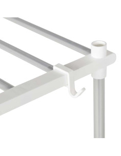 Mensola per lavatrice Bianco 63 x 27 x 136 cm Alluminio