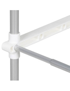 Mensola per lavatrice Bianco 63 x 27 x 136 cm Alluminio 2