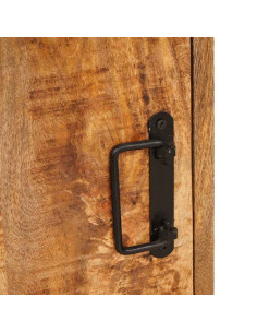 Comodino Marrone 35 x 33 x 48 cm Legno di mango massello 2