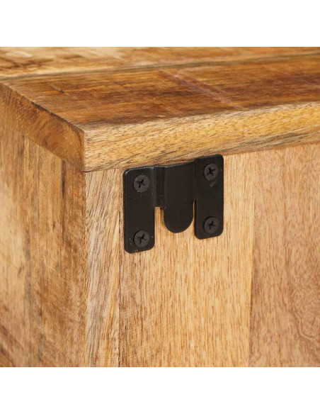 Comodino Marrone 35 x 33 x 48 cm Legno di mango massello