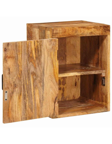 Comodino 2 pcs Marrone 35 x 33 x 48 cm Legno di mango massello