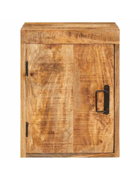 Comodino 2 pcs Marrone 35 x 33 x 48 cm Legno di mango massello