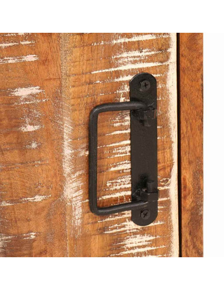 Comodino Marrone 35 x 33 x 48 cm Legno Solido Recuperato